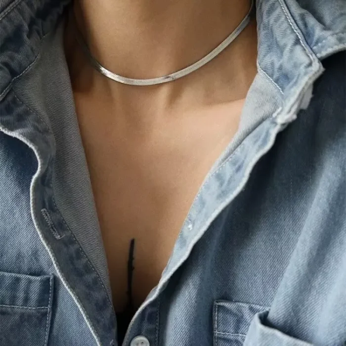 Titanium Steel Basic Style Necklace For Men And Women - Image 3